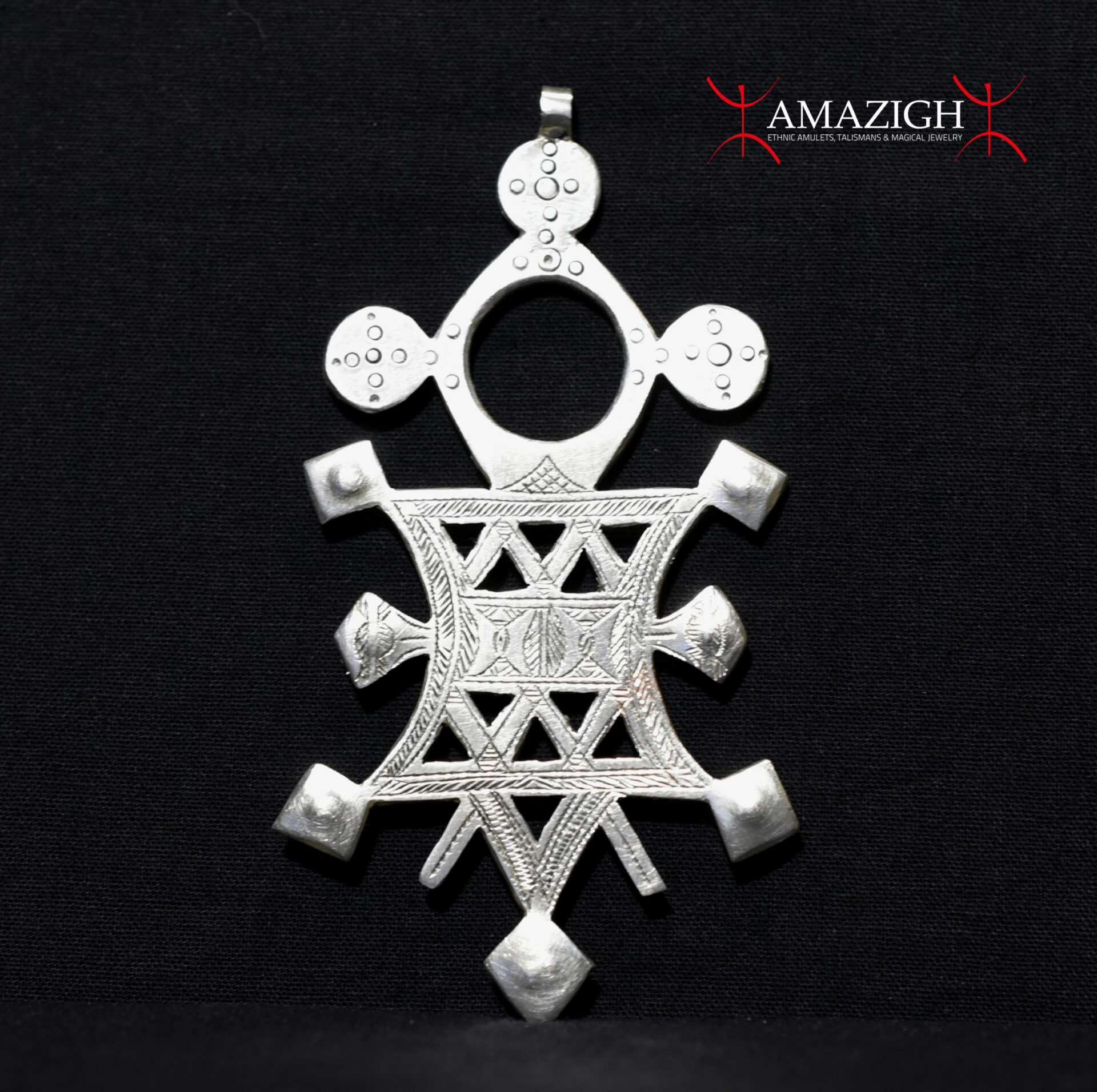 Beautiful Large Tuareg Silver Cross – ABALAK – Niger