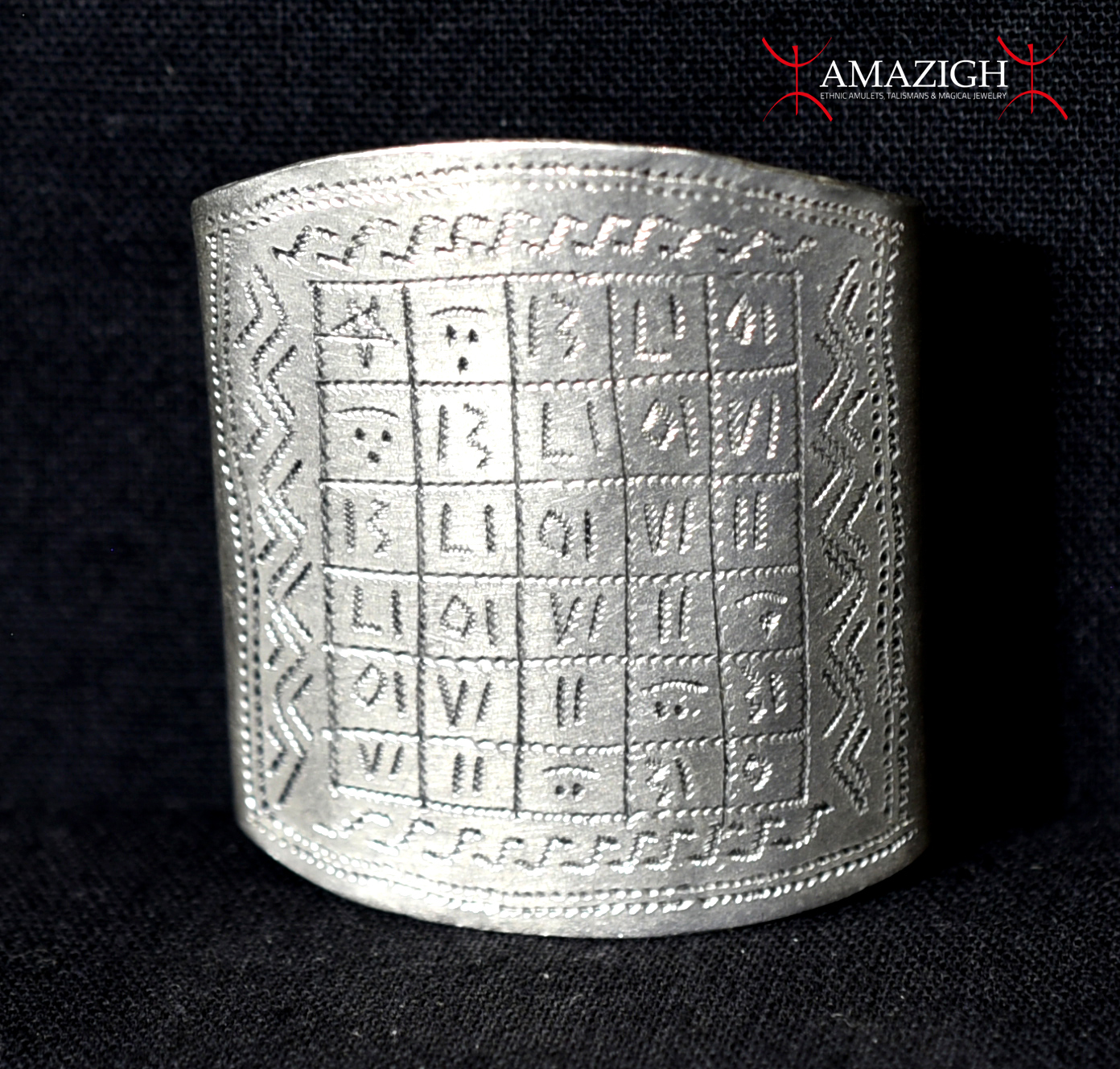 Fine Large Talismanic Berber Ring – Magic Square – Morocco