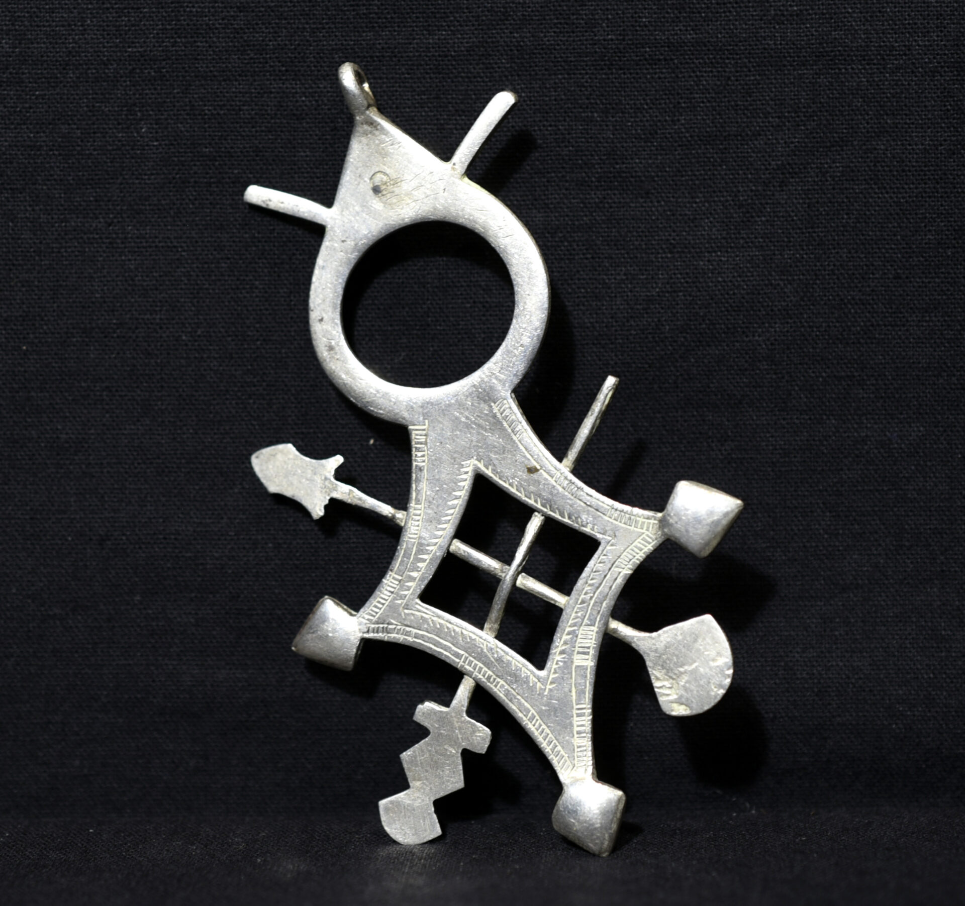 Beautiful Large Tuareg Silver Cross – AIR – Niger