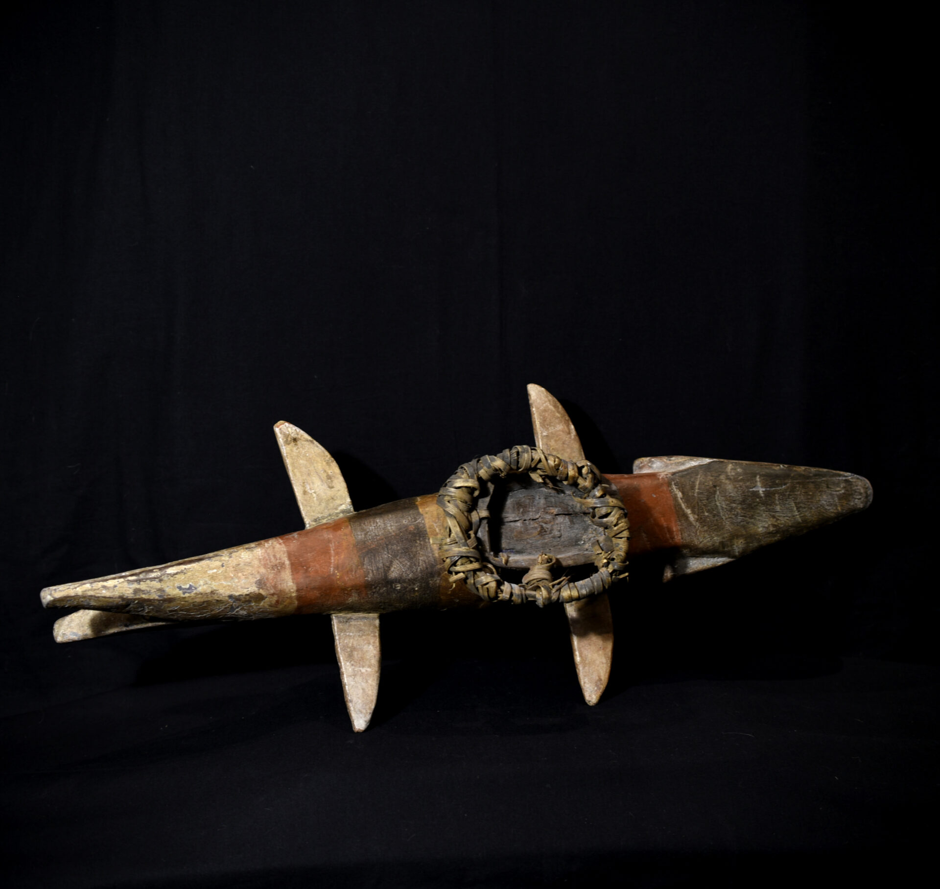 Old Ijaw (Ijo) Polychrome Fish Headdress – Niger Delta, Nigeria