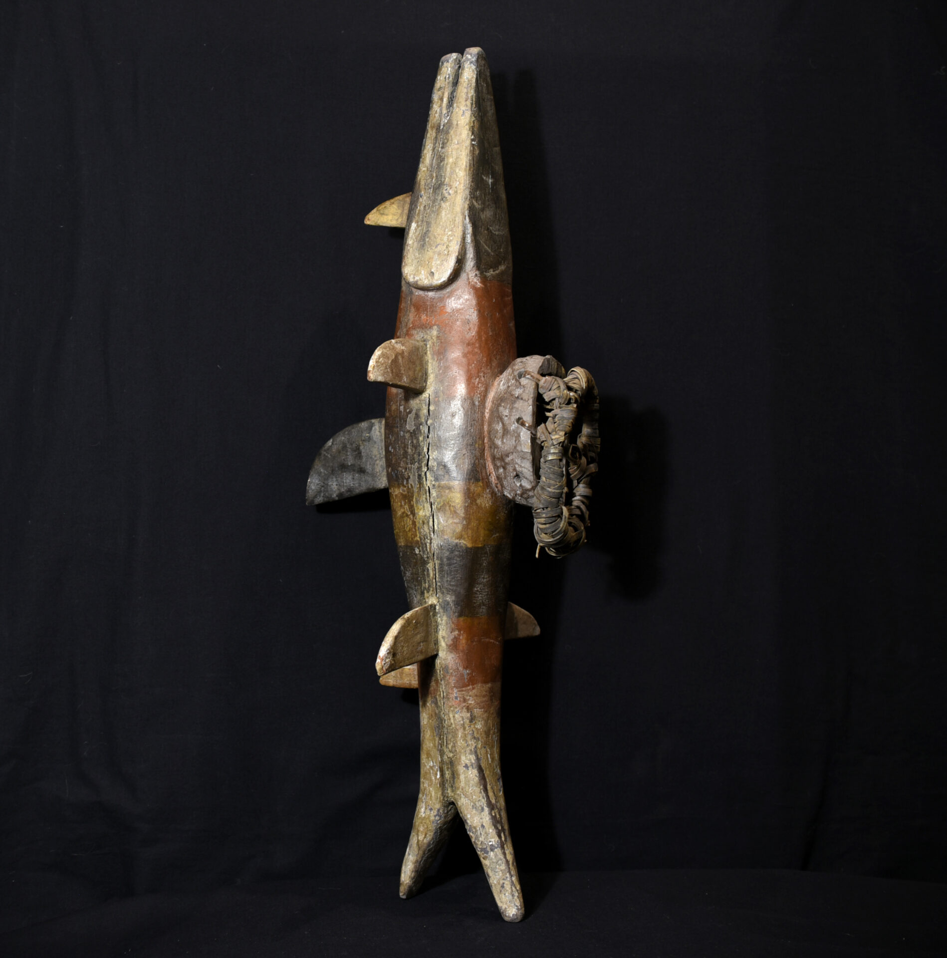 Old Ijaw (Ijo) Polychrome Fish Headdress – Niger Delta, Nigeria