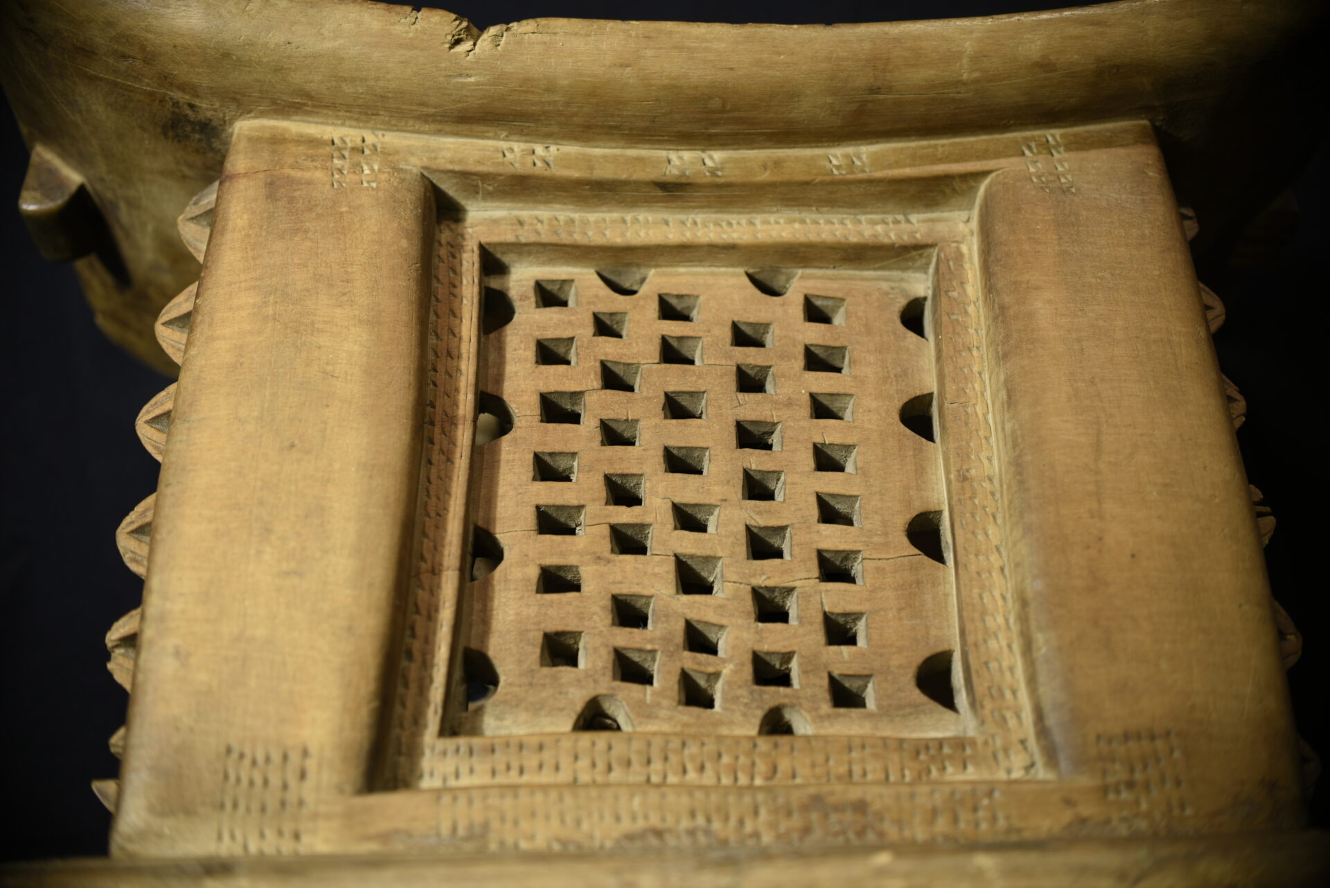 I am writing to let you know that I have this Qua terracotta headrest from the Calabar region, Nigeria. It is a beautiful piece with a fine, aged patina, likely dating to the 18th century.