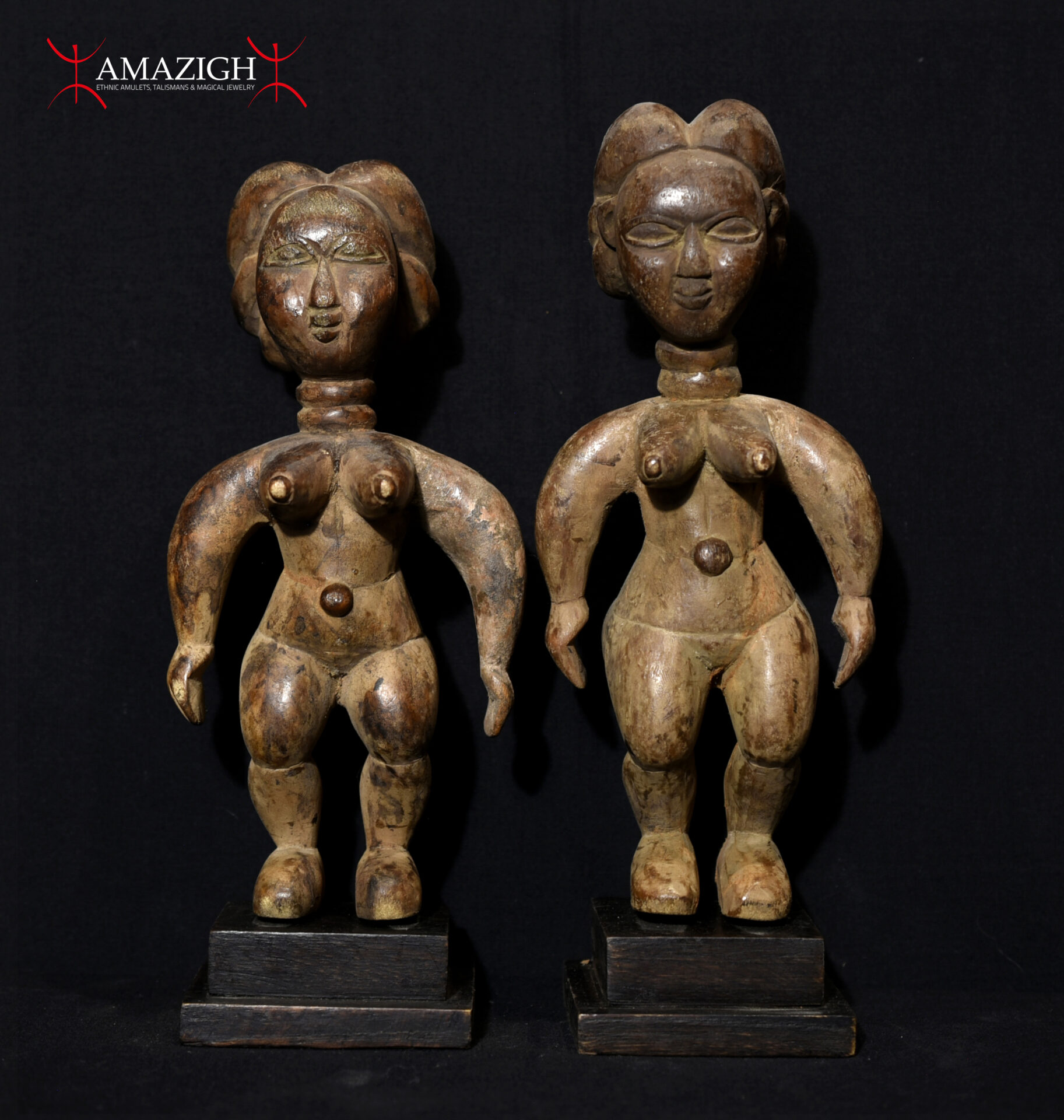 An Old Pair Venavi (Twin) Figures – Ewe – Ghana/Togo.