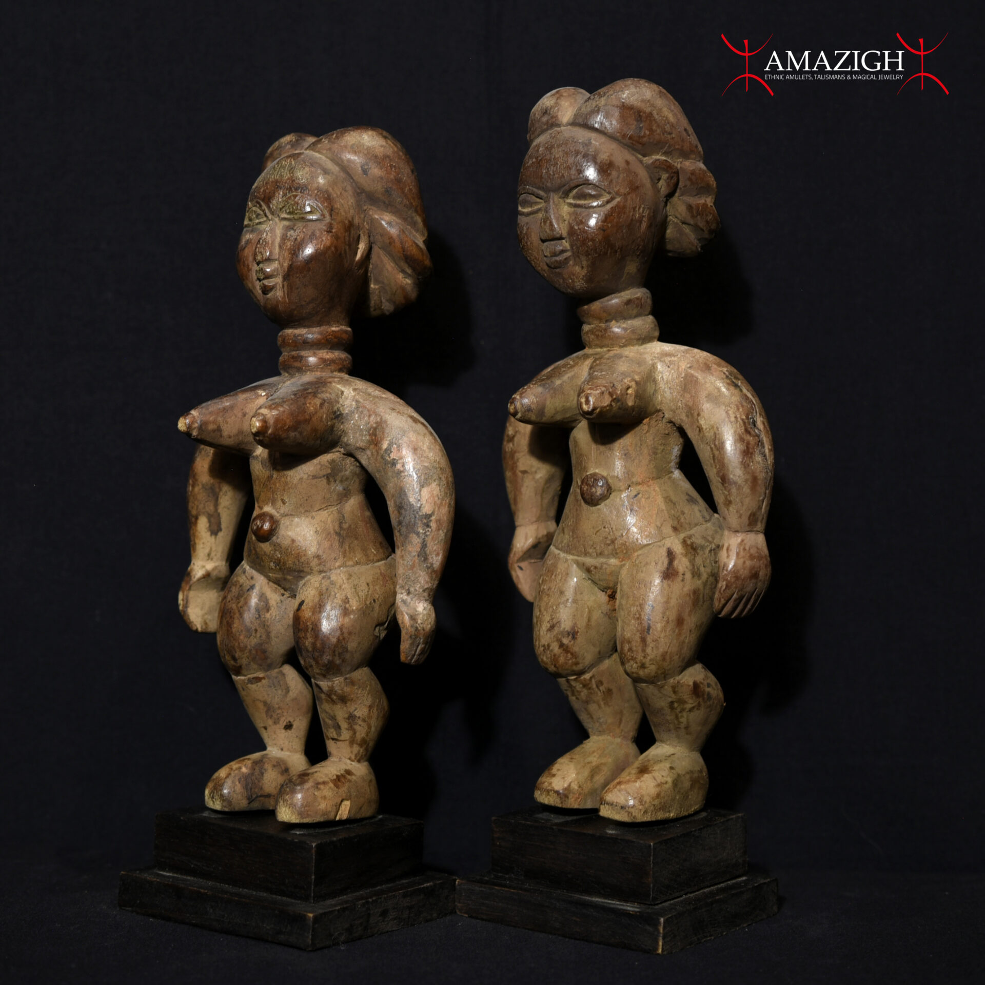 An Old Pair Venavi (Twin) Figures – Ewe – Ghana/Togo.