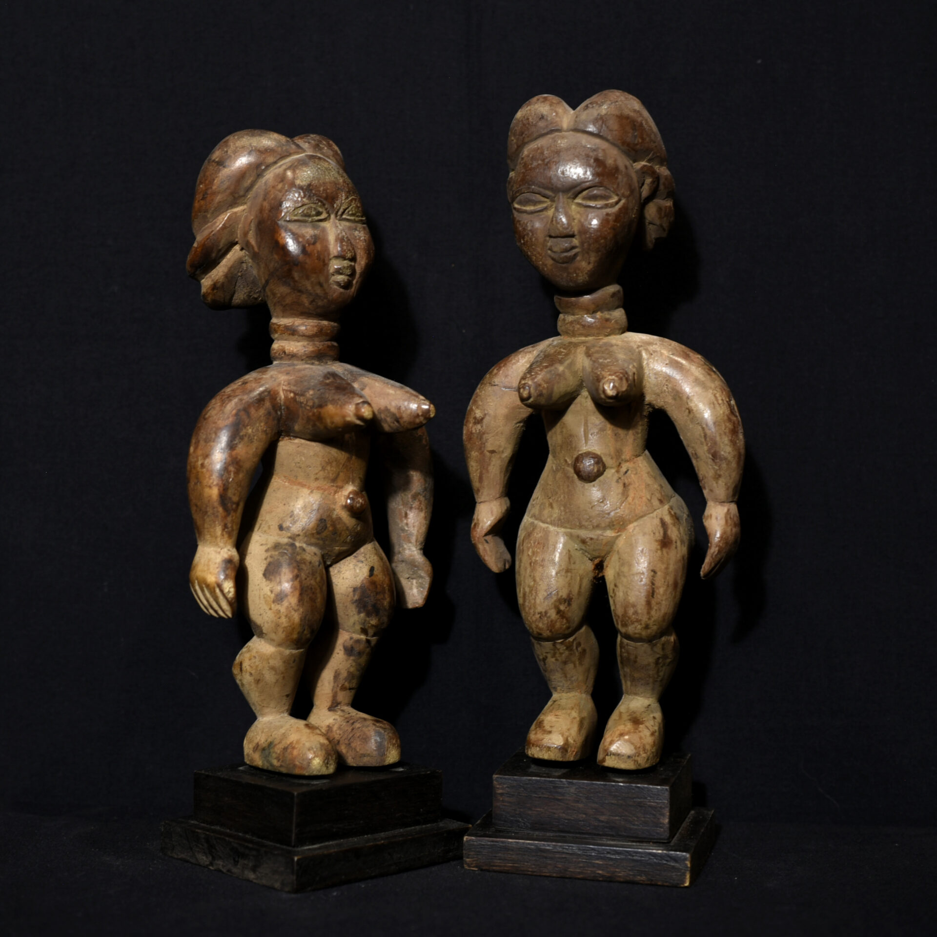 An Old Pair Venavi (Twin) Figures – Ewe – Ghana/Togo.