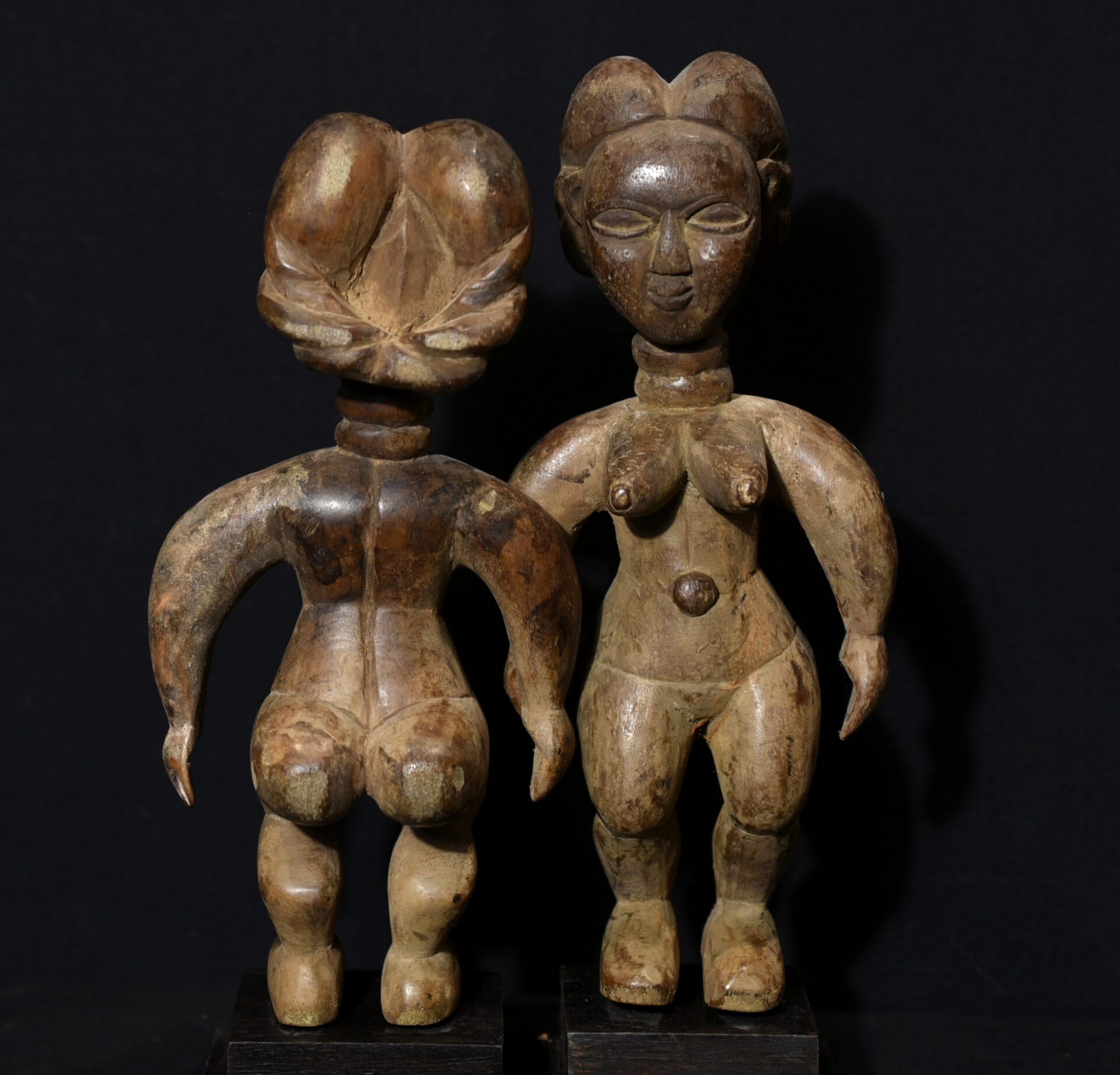 An Old Pair Venavi (Twin) Figures – Ewe – Ghana/Togo.