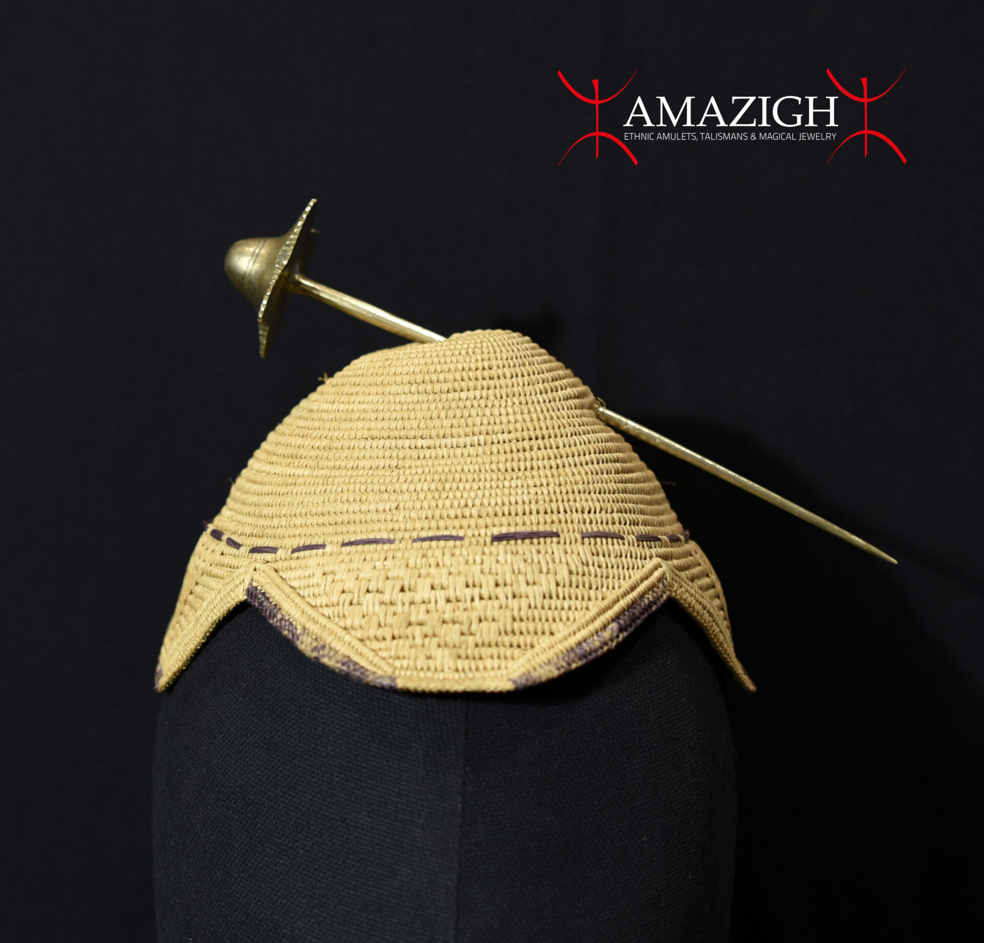 Antique Kuba Prestige Cap – Laket Mishiing – DR Congo