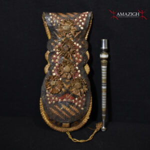 Tuareg Leather Bag and Smoking Pipe – Niger