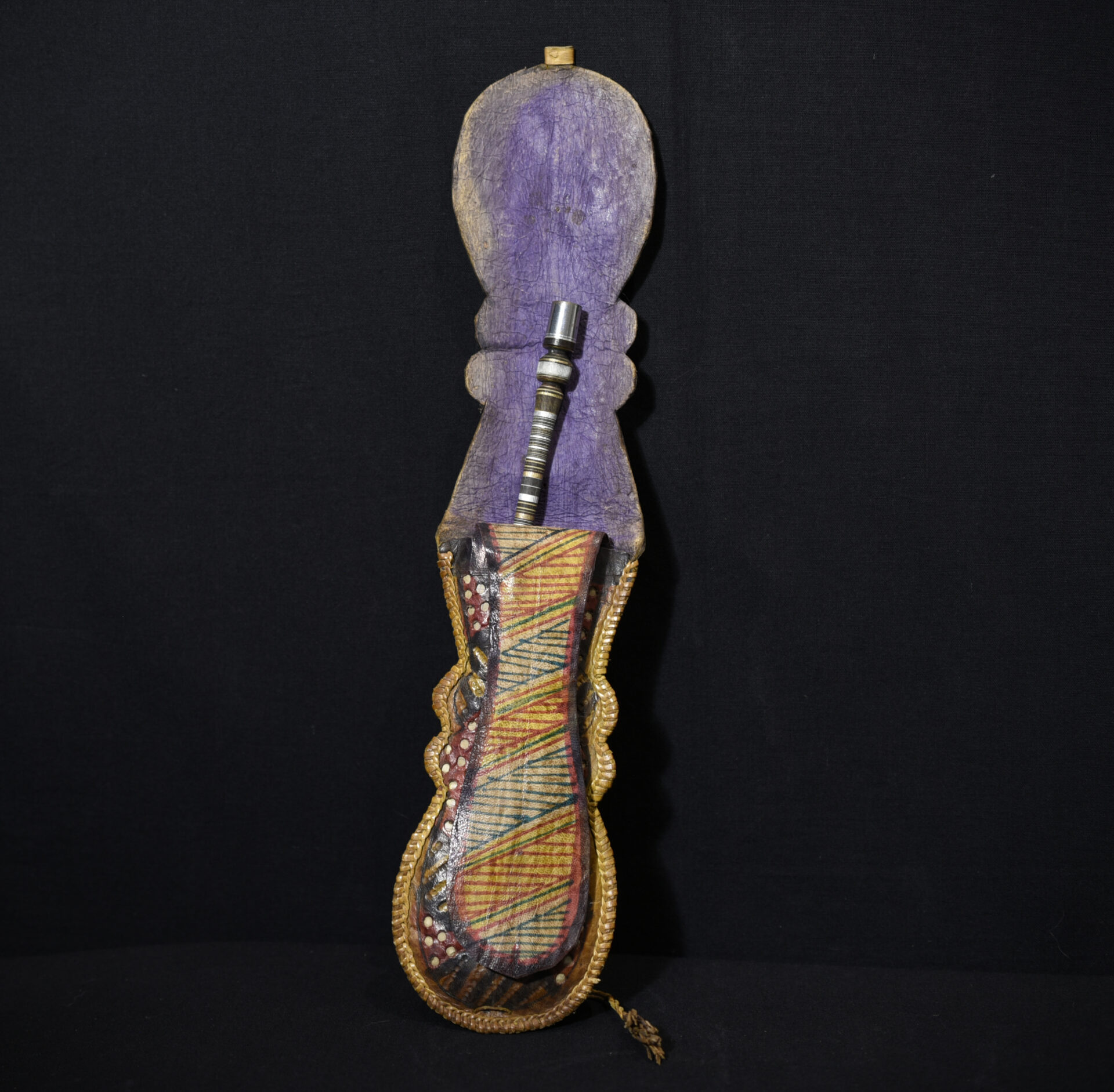 Tuareg Leather Bag and Smoking Pipe – Niger
