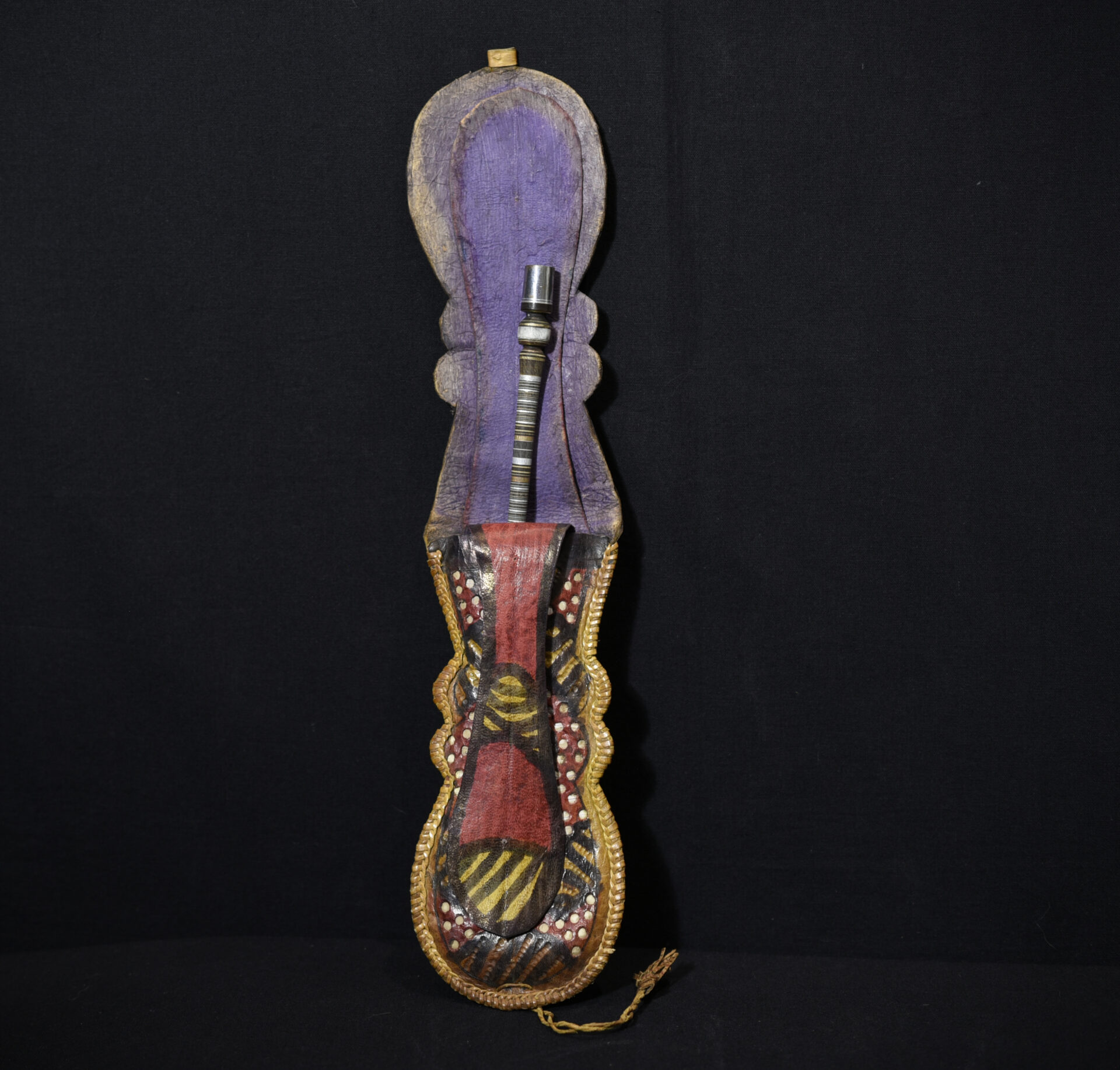 Tuareg Leather Bag and Smoking Pipe – Niger