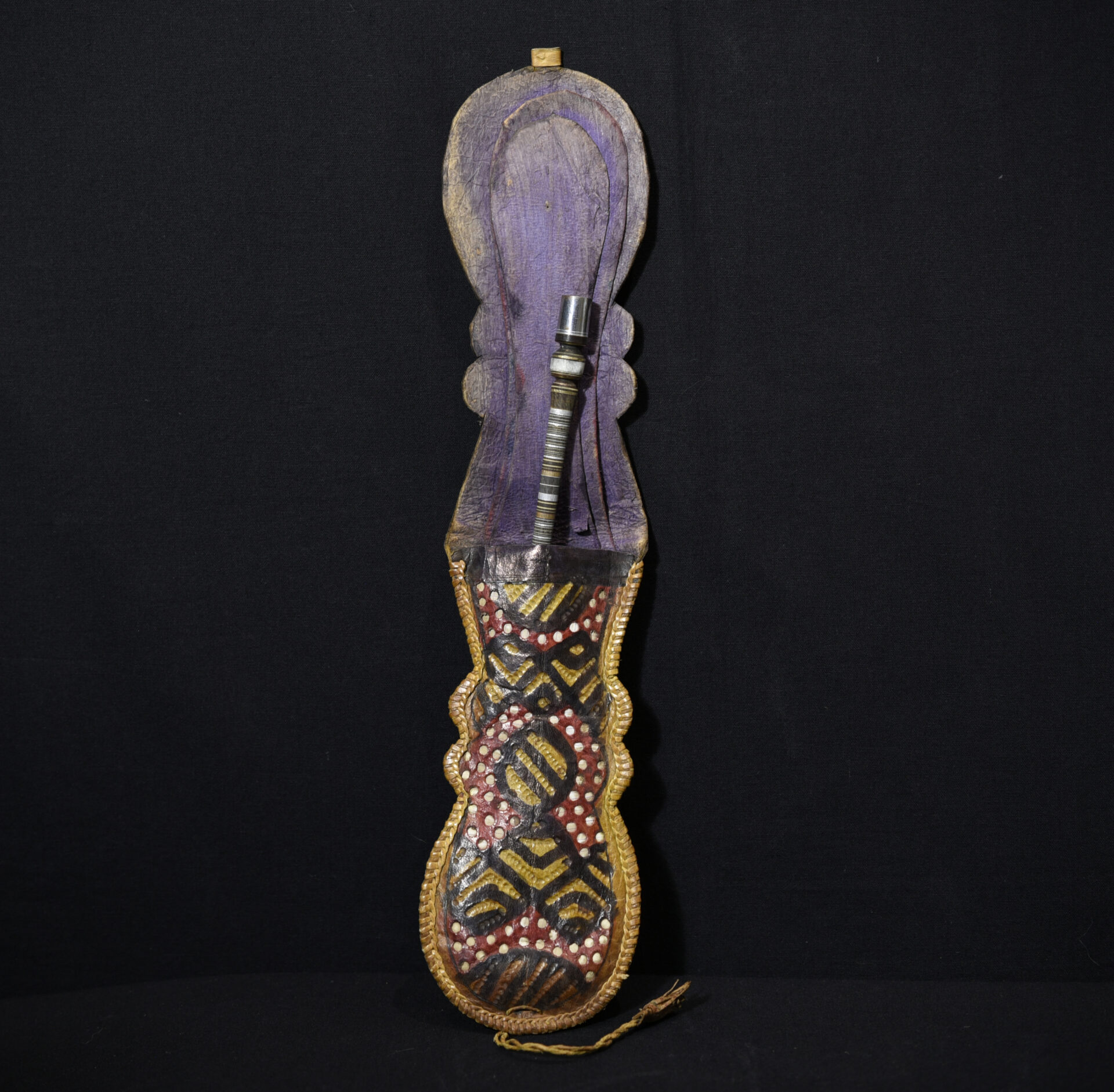 Tuareg Leather Bag and Smoking Pipe – Niger