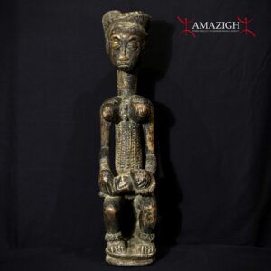 Important Old Baule Maternity Figure – Daoukro Region, Côte d'Ivoire
